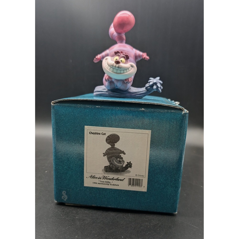 WDCC Disney Alice in Wonderland Cheshire Cat Twas Brillig 1994 Figurine Box